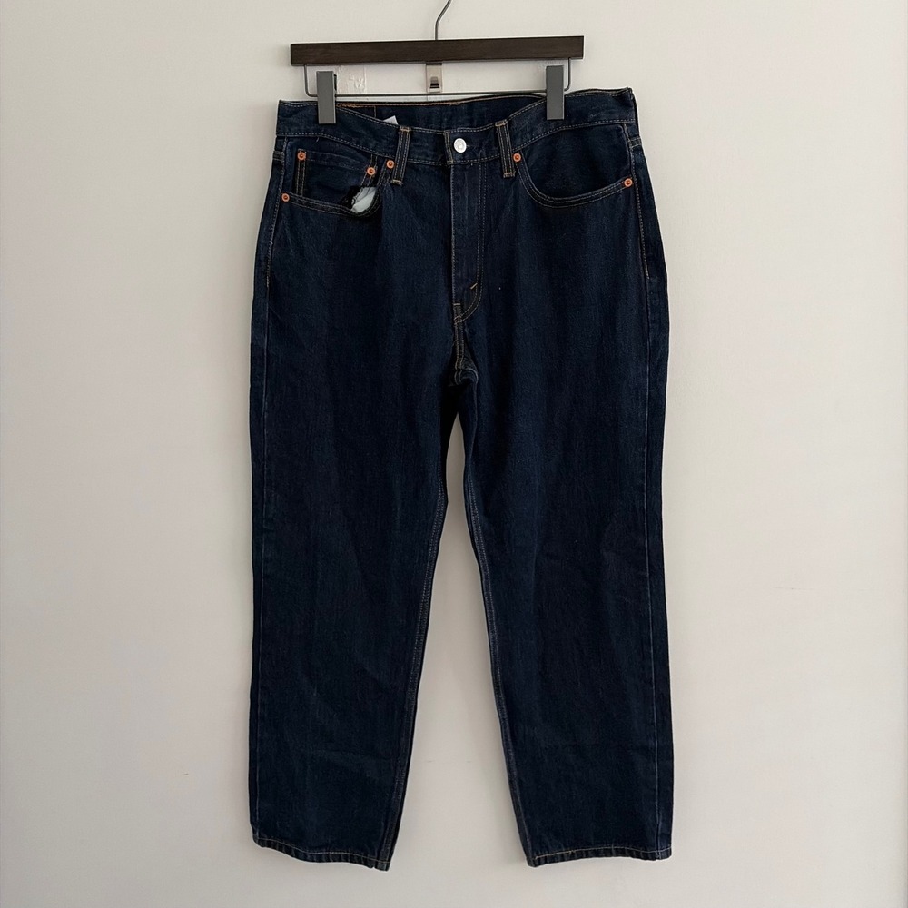 Levis 550 Relaxed Fit Jeans Mens 34x29 Dark Wash Blue Denim